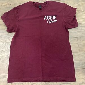 Gildan Maroon Aggie Mom Short Sleeve Tee